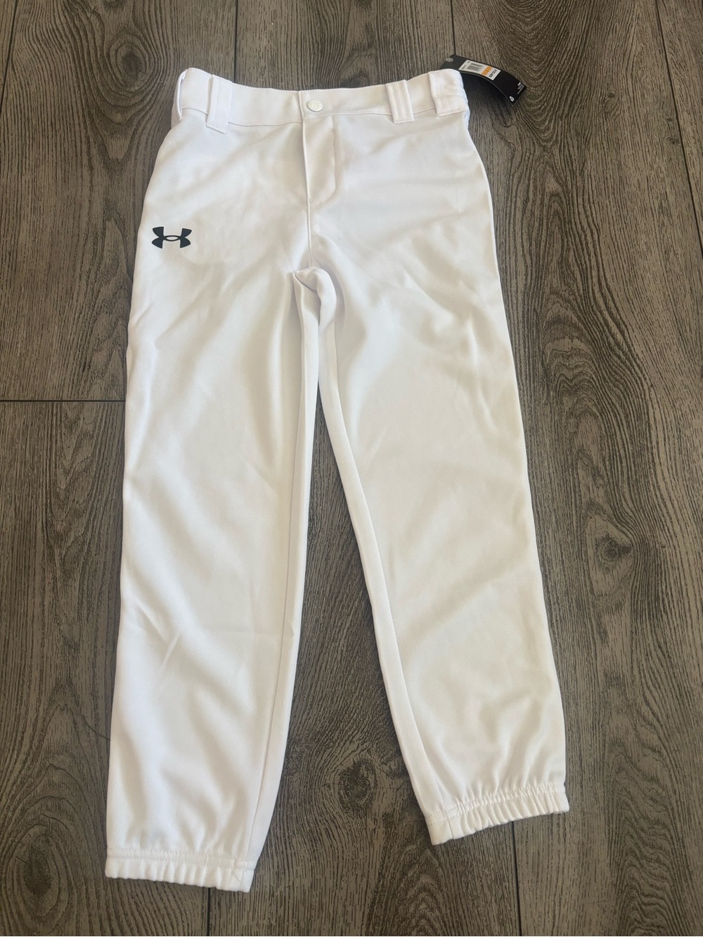 Under Armour White Kids Athletic Joggers